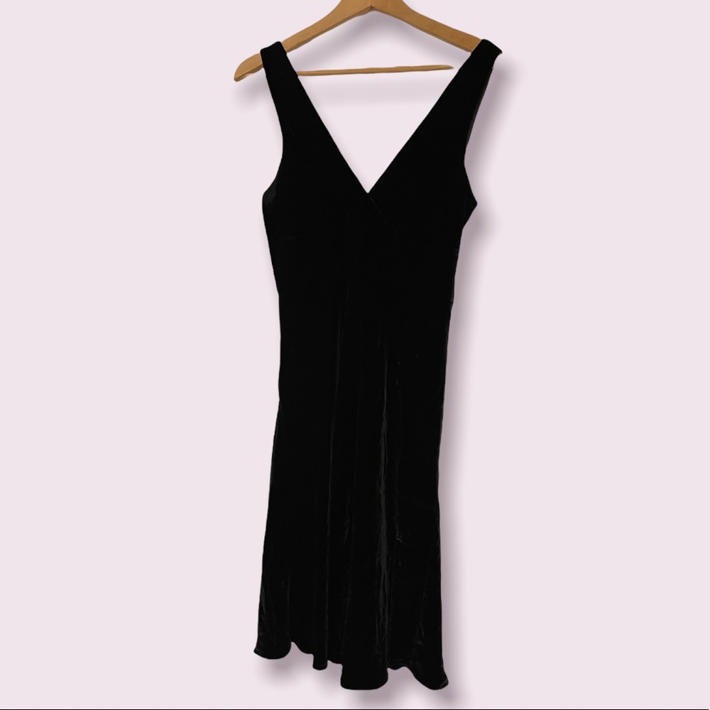 JCrew Velvety Black Dress